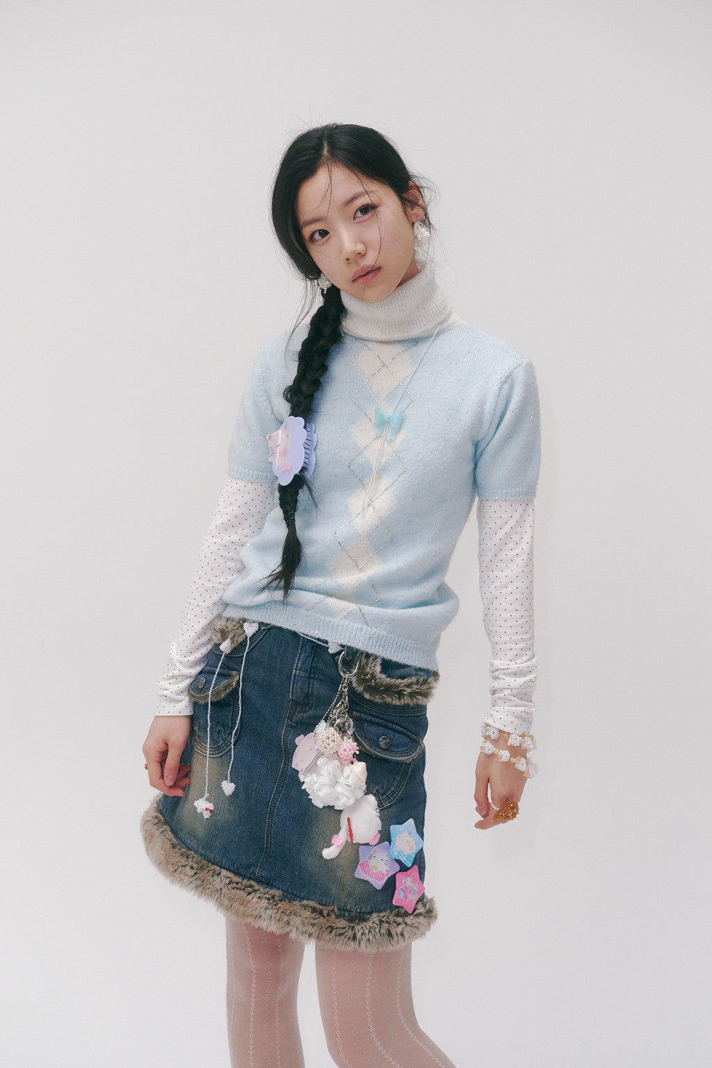 SWINGSET | [X YOUNGART] Glitter BABY CAT Hair Claw