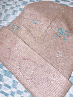 my little doggg | Handmade Sparkly Puppy Beanie(brown)