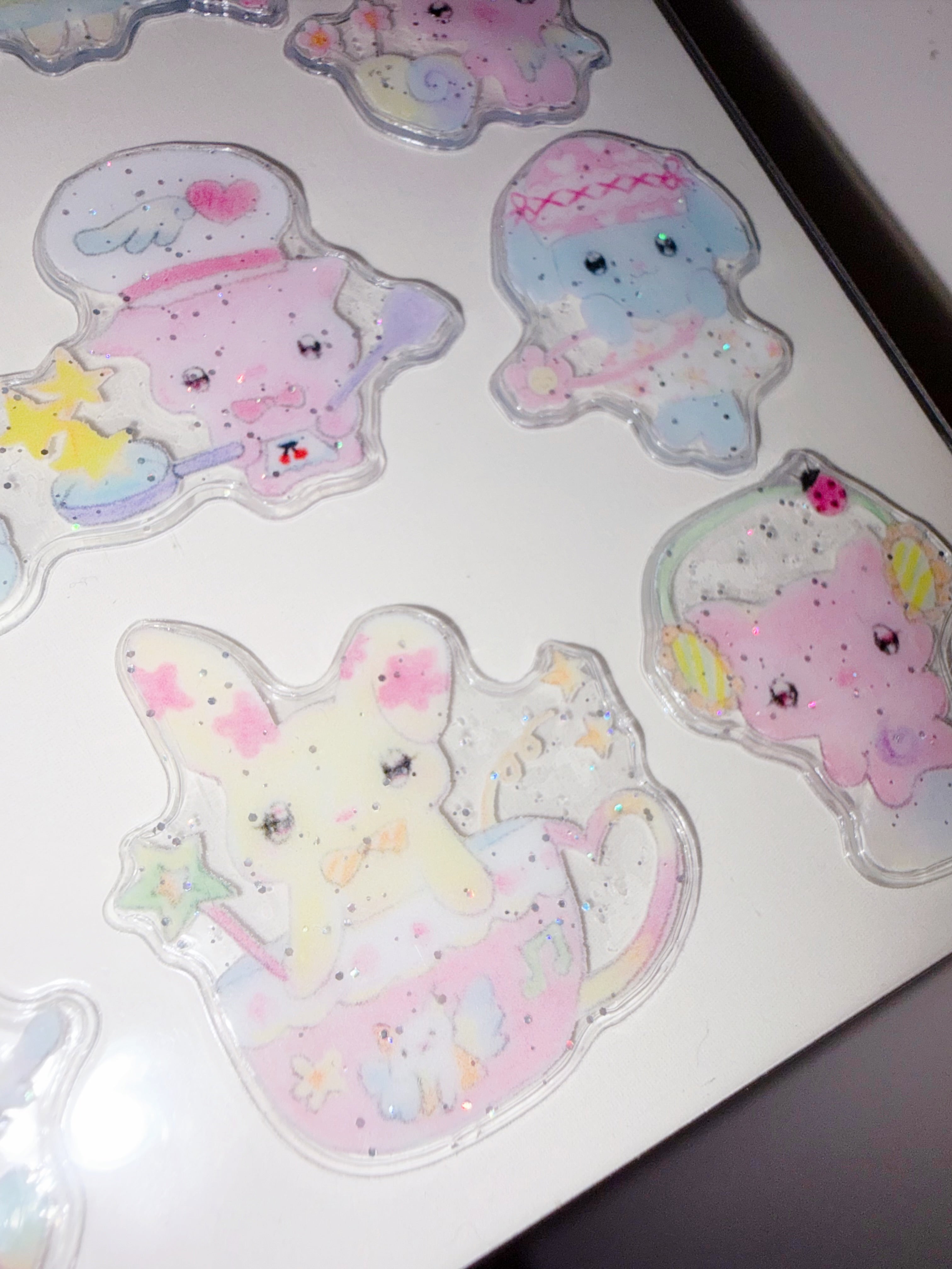 Plastic Peco | Little Days 3D Glitter Sticker Sheet