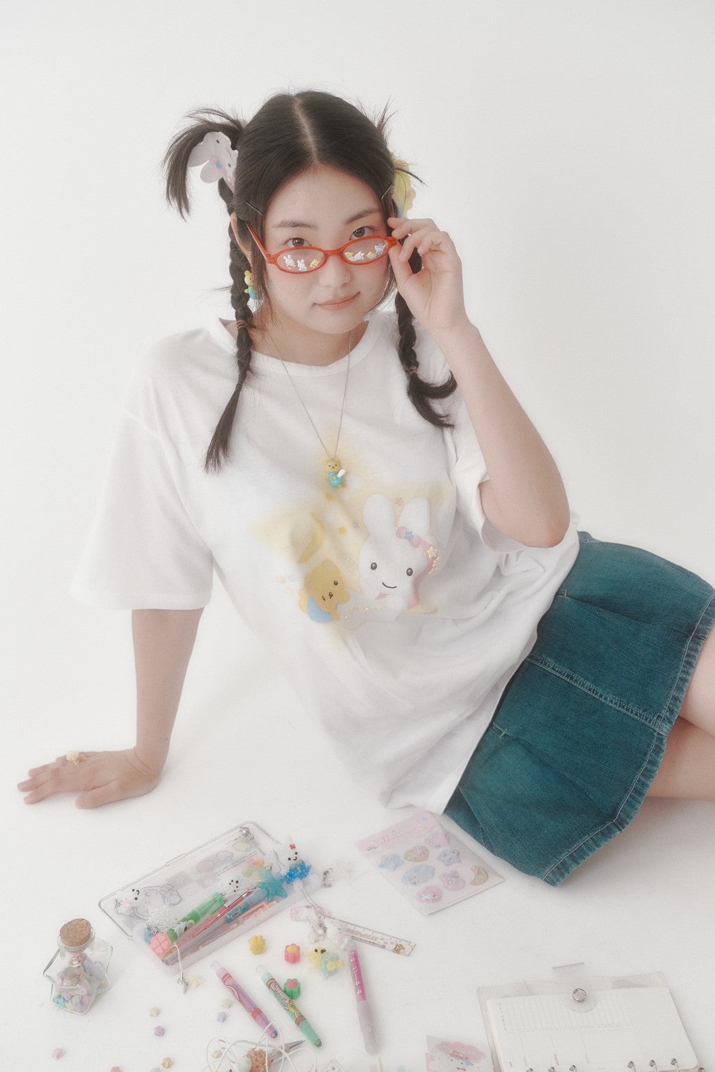 SWINGSET | [X YOUNGART] Star KIDDY&JINI Beaded T-Shirt