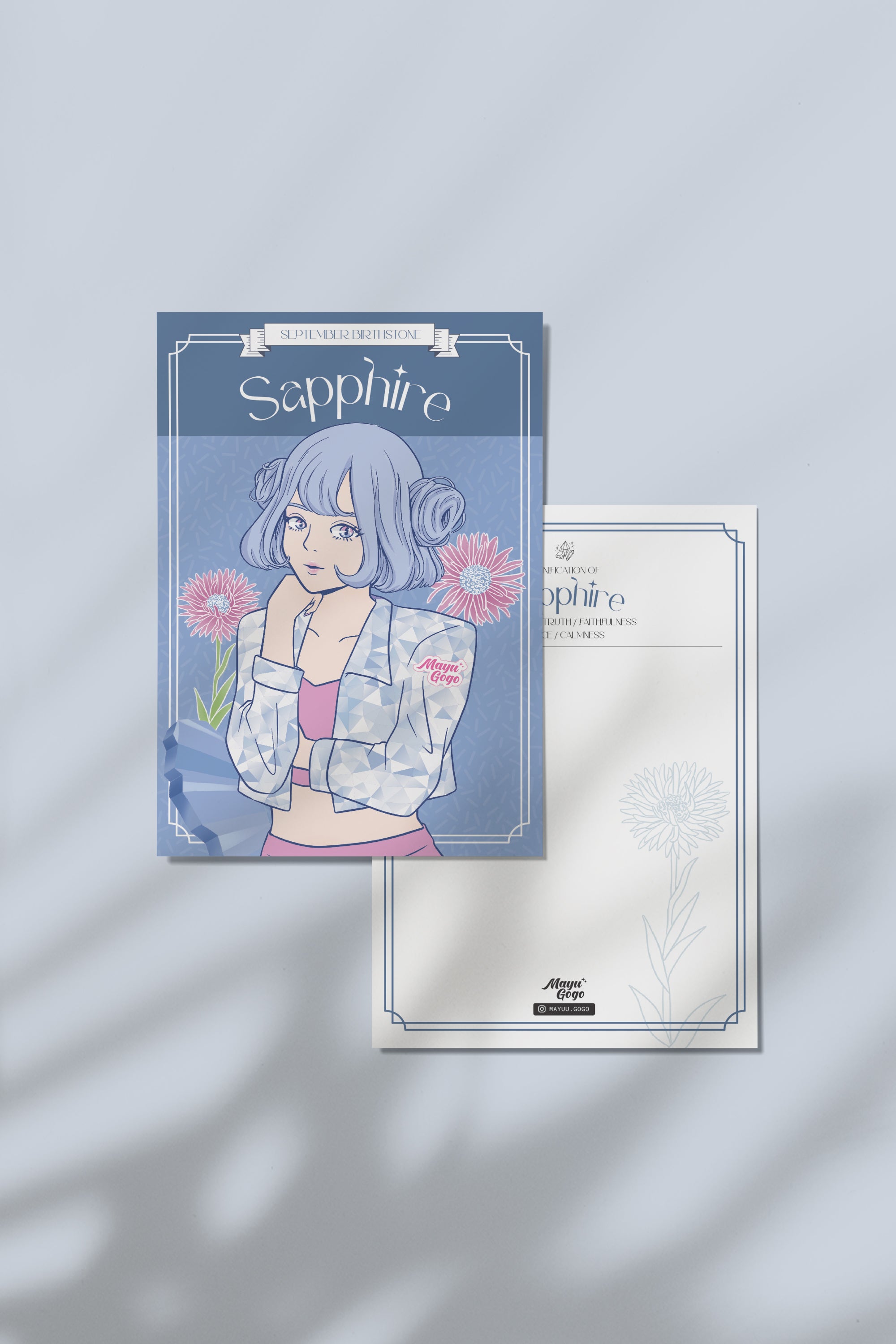 Mayu Gogo | Birthstone Girl Postcard