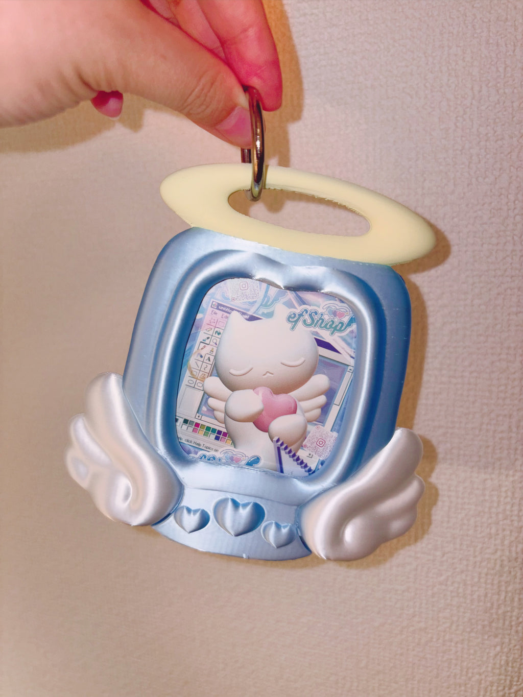3D Printed Photo Frame Tamagotchi Keychain