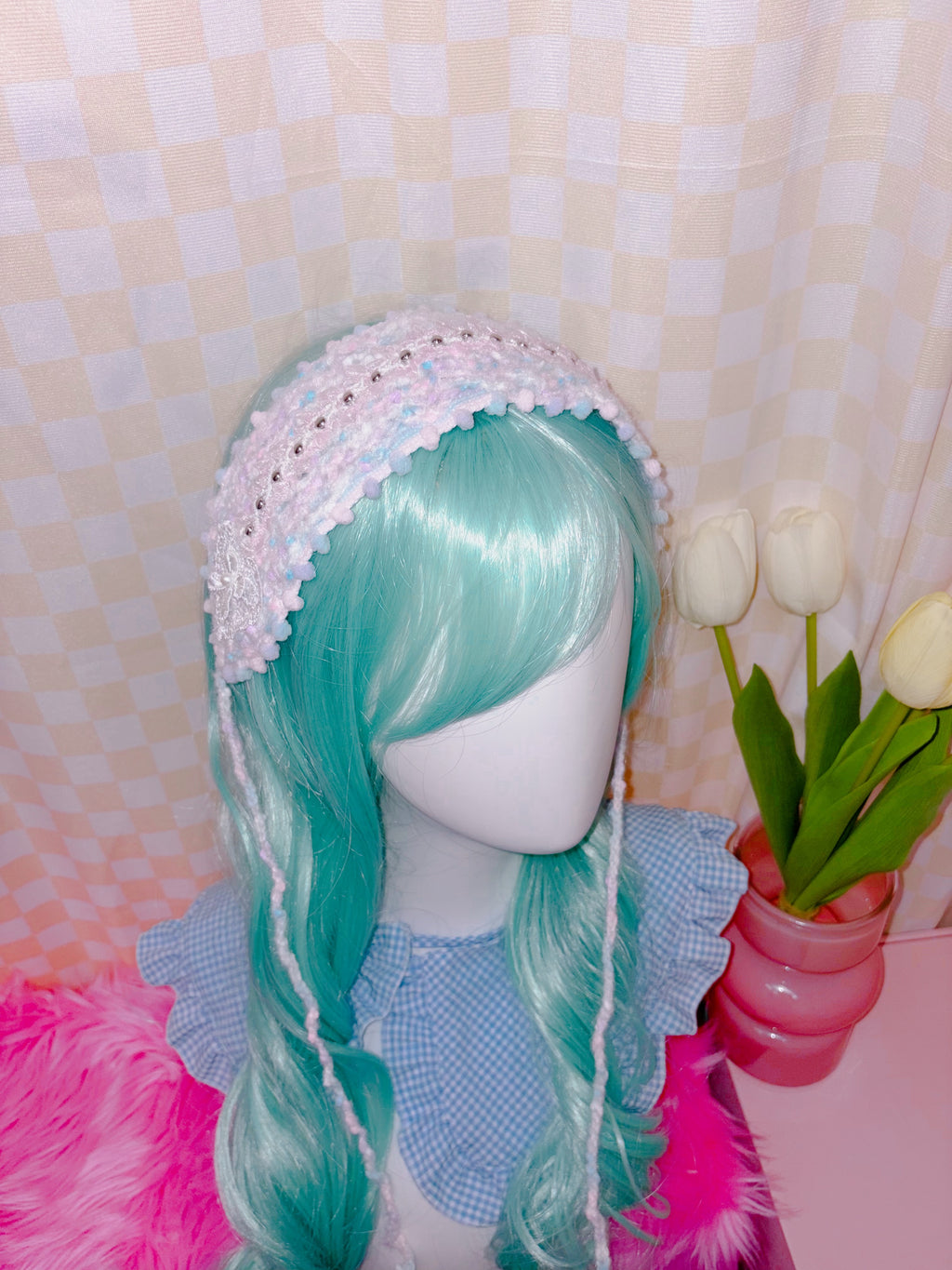 Riluet | Knitted Dreamy Heart Headdress