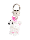 SWINGSET | Ribbon Poodle Key Ring (White)