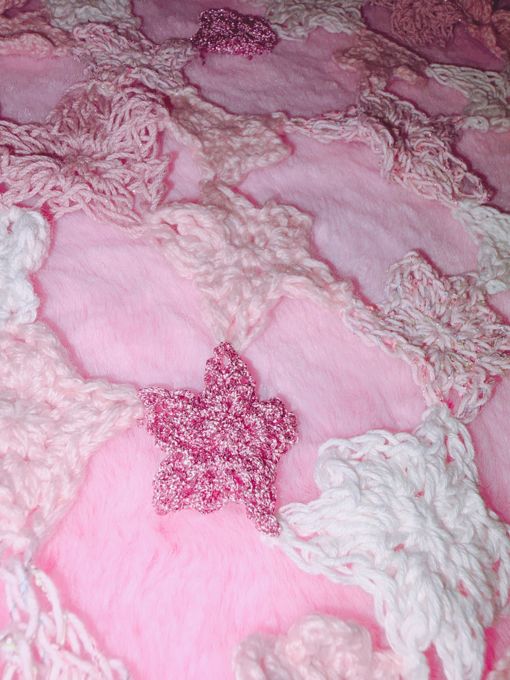 Riluet | Multiway Knitted Pink Star Scarf
