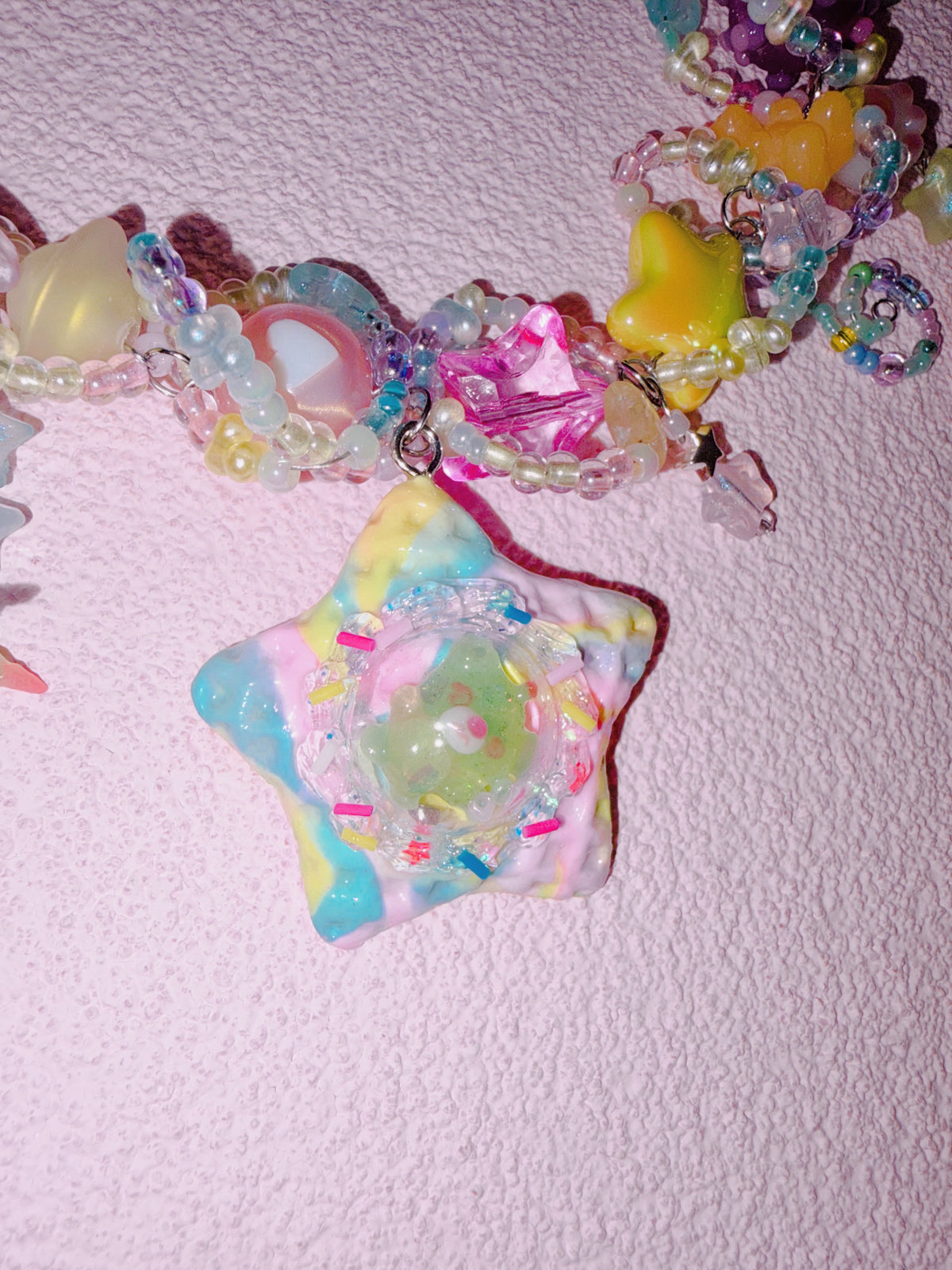 Wakuwakuma Accessories | Starship Rainbow Universe Necklace