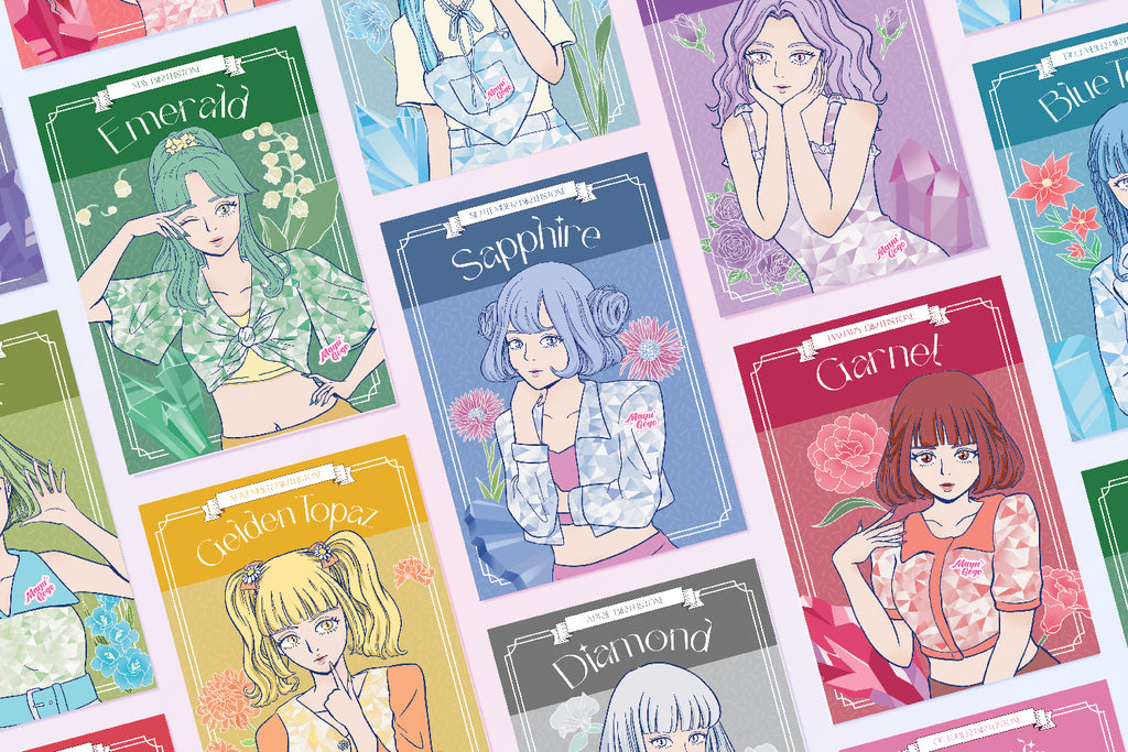 Mayu Gogo | Birthstone Girl Postcard