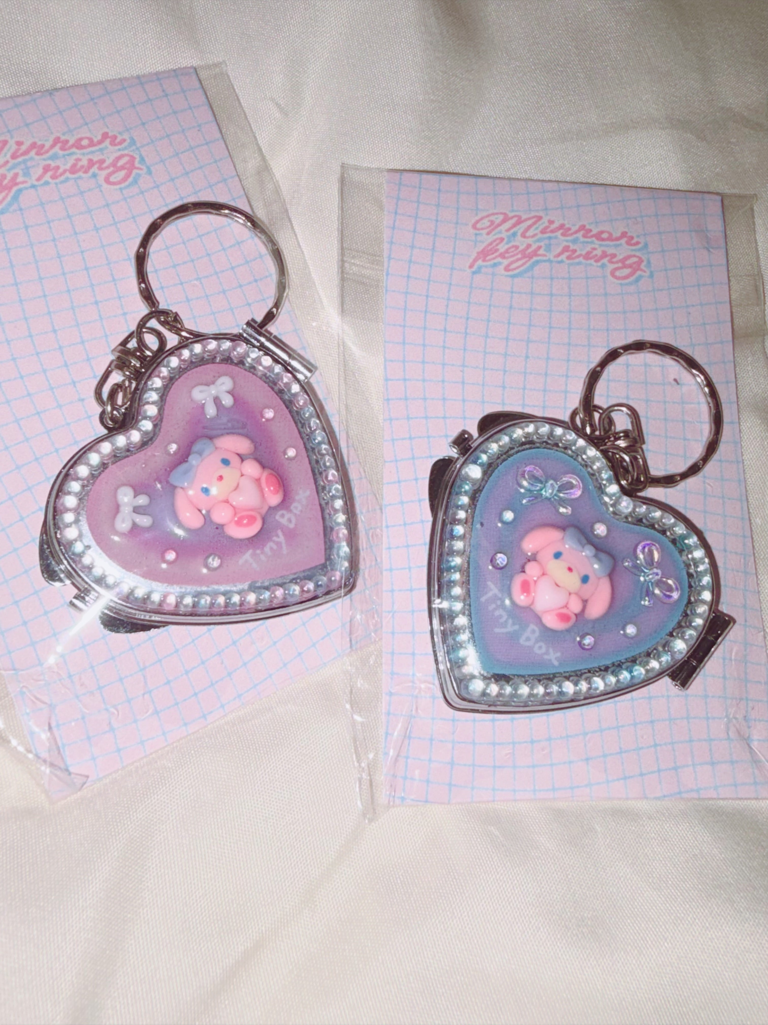 Hand Painted Mirror Keychain