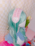 Riluet | Knitted Pink Heart Headdress