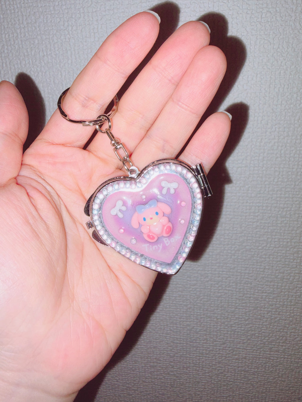 Hand Painted Mirror Keychain