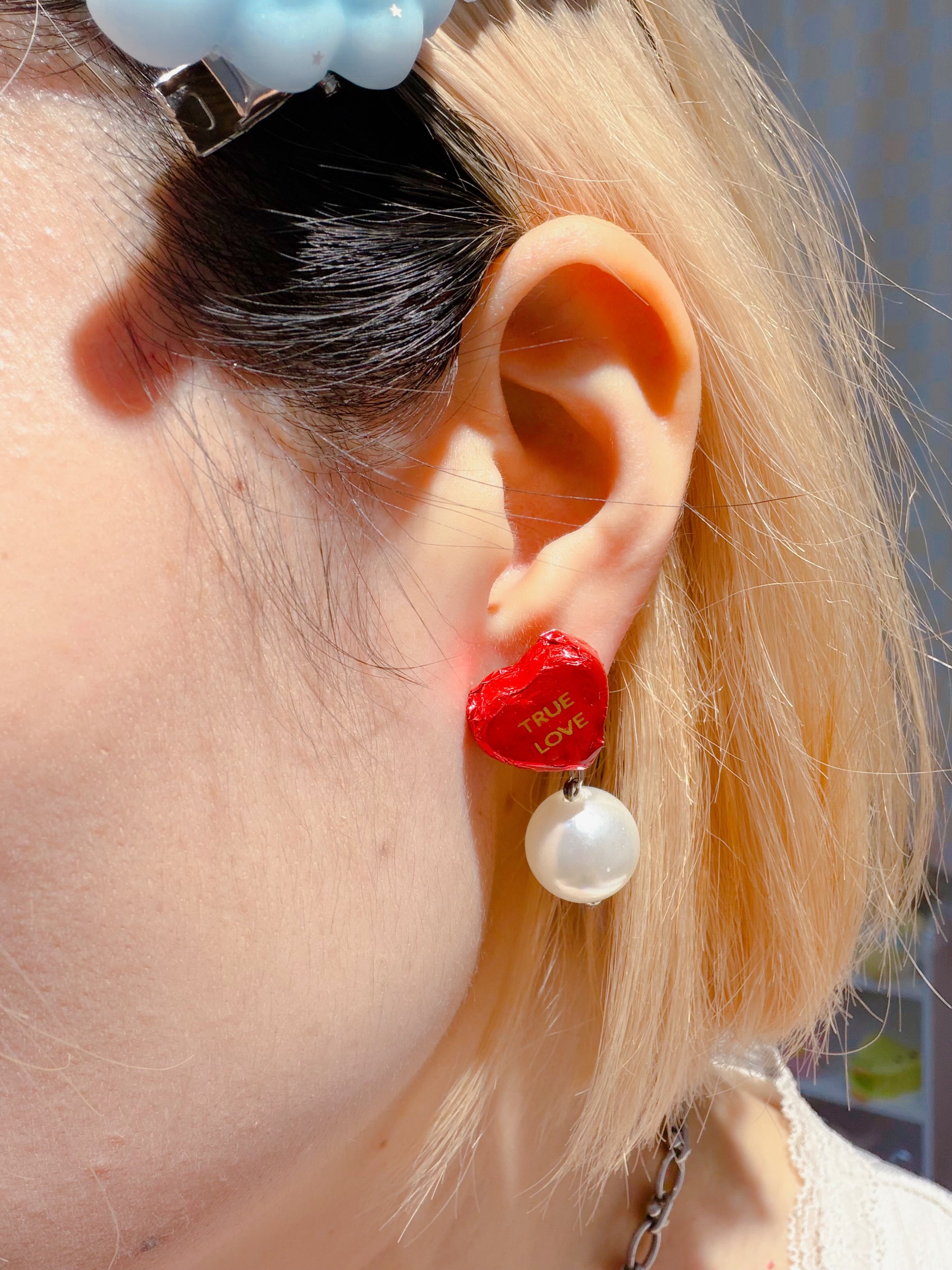 annuipapa | Heart Pearl Earrings