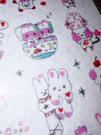 Plastic Peco | Pinky Days Clear Glitter Sticker Sheet