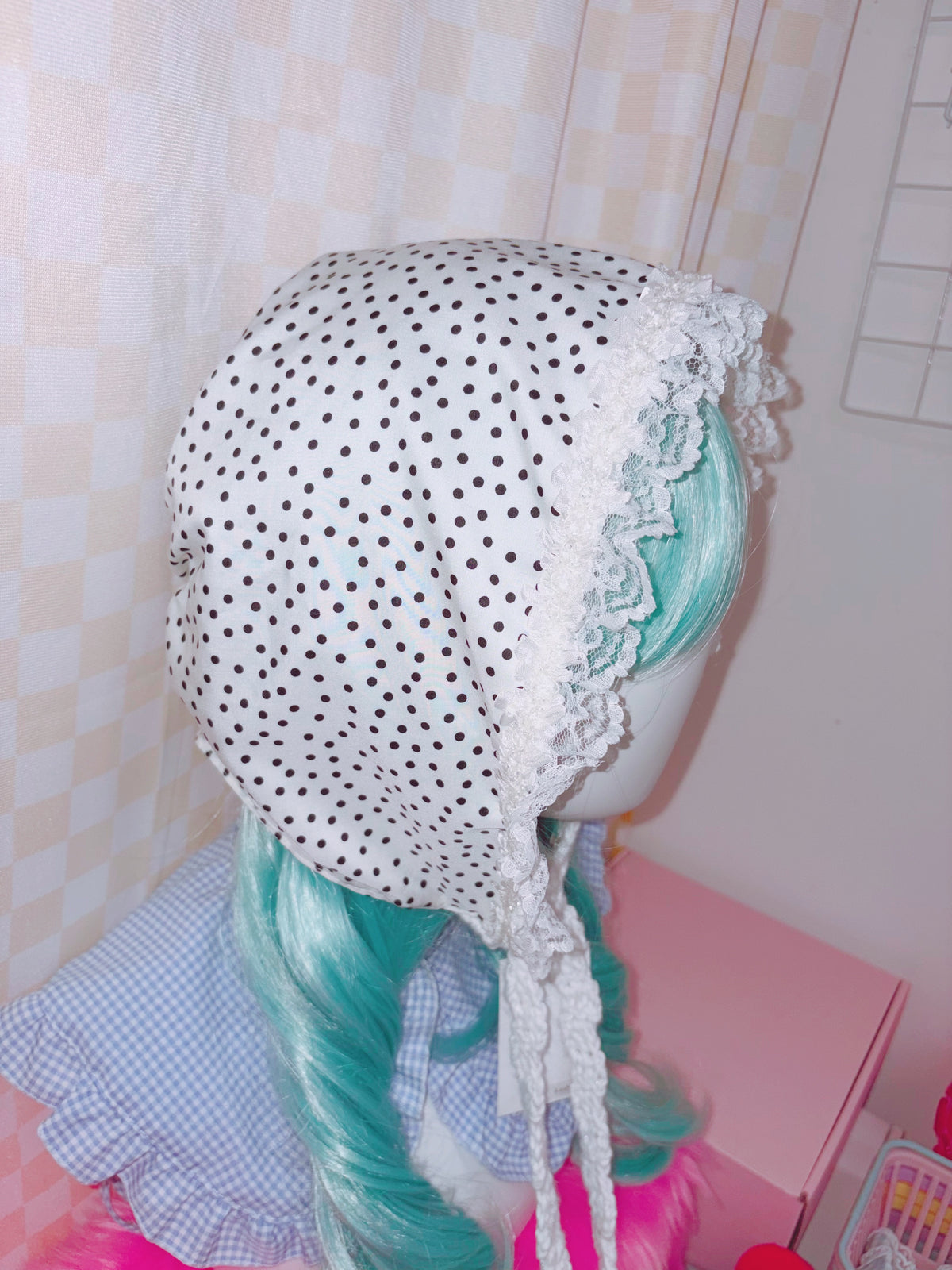 Riluet | Handmade White Dotted Hat