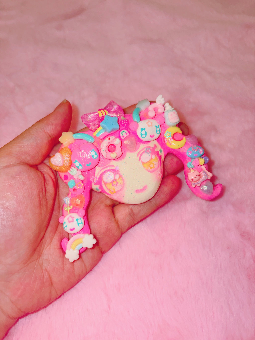 Fancyshop Usami | Handmade Clay Brooches - Pink Decora