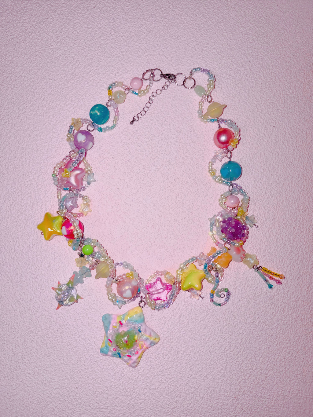 Wakuwakuma Accessories | Starship Rainbow Universe Necklace