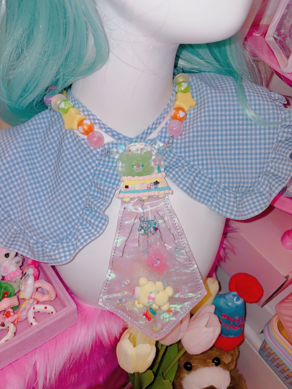 Wakuwakuma Accessories | Alien Neck Tie Necklace