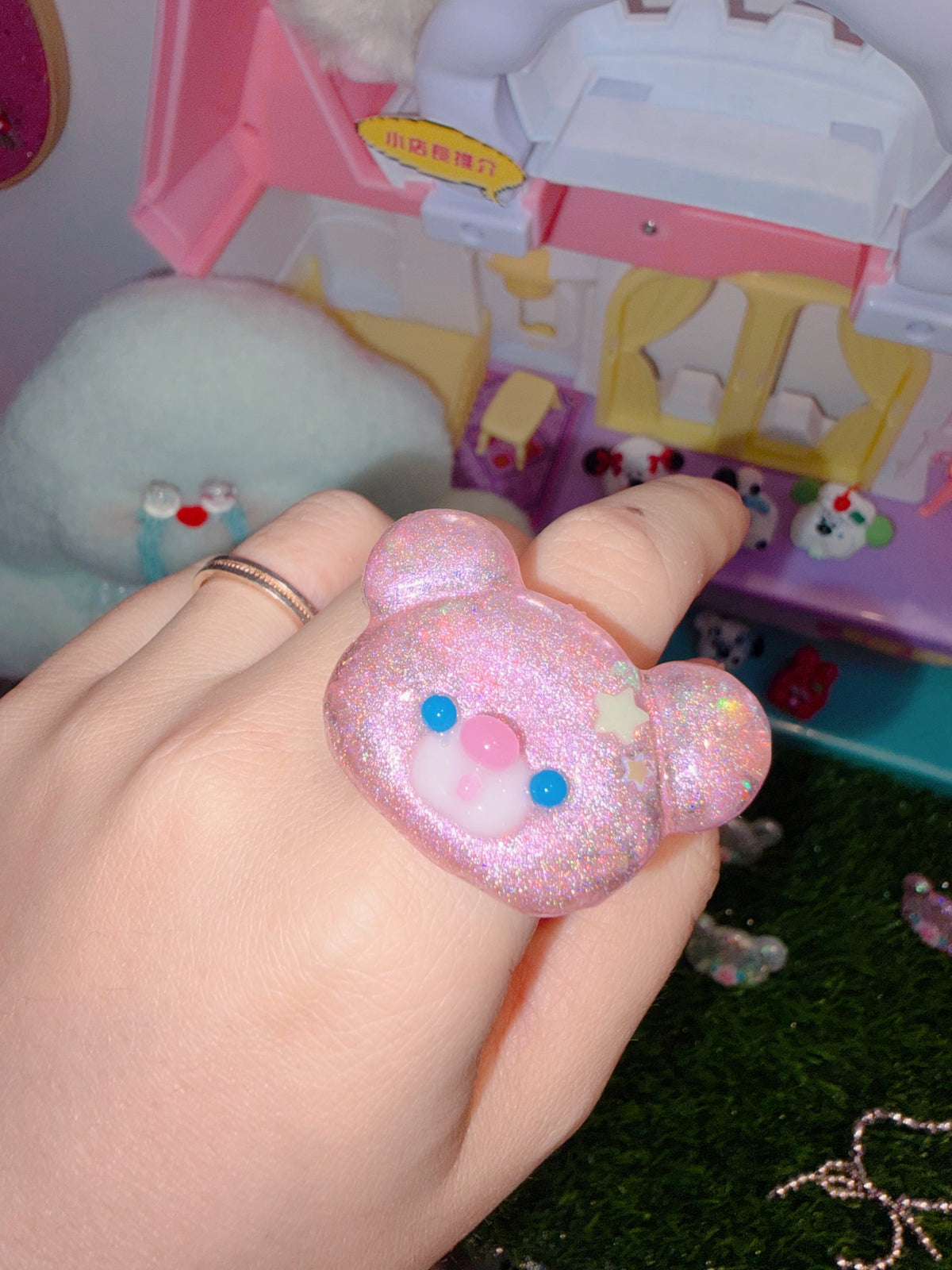 Wakuwakuma Accessories | Kira Kira Teddy Bear Ring