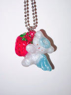 my little doggg | Strawberry Angel Dog Necklace