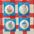 Momomeronn桃甜瓜 | Bead Embroidered Brooch