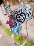 Chubby Charms Club | Magic Moon Wand 3D-Print Lip Stick Case - Baby Blue