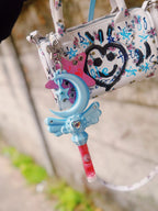 Chubby Charms Club | Magic Moon Wand 3D-Print Lip Stick Case - Baby Blue
