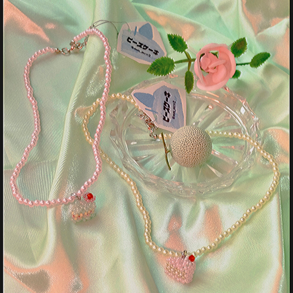 Momomeronn桃甜瓜 | Bead Cake Necklace