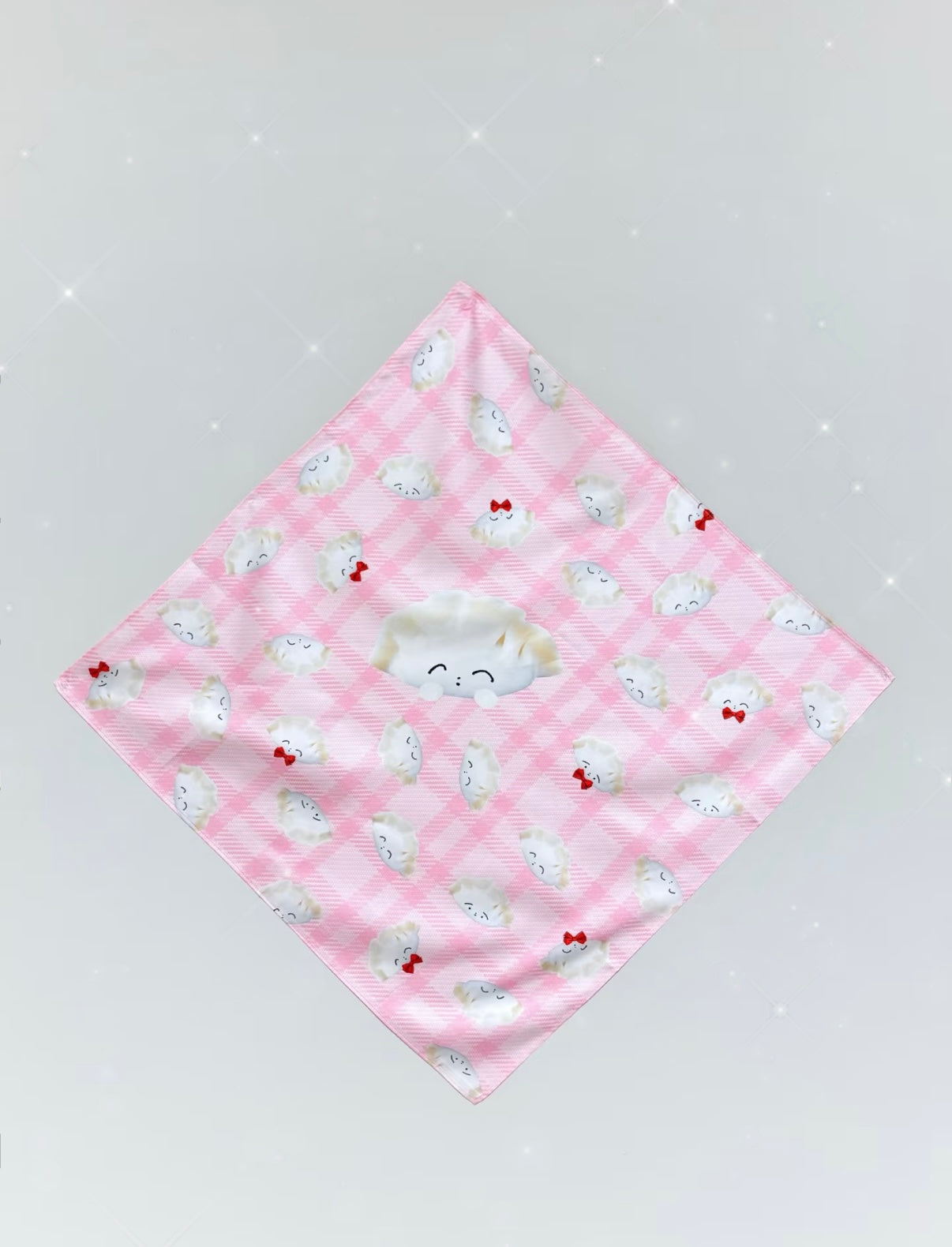 A Meng | Pink Dumpling Silk Scarf