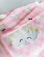 A Meng | Pink Dumpling Silk Scarf