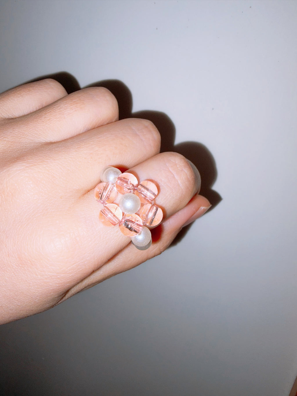 Expecto Beadronum | Pink Flower Ring