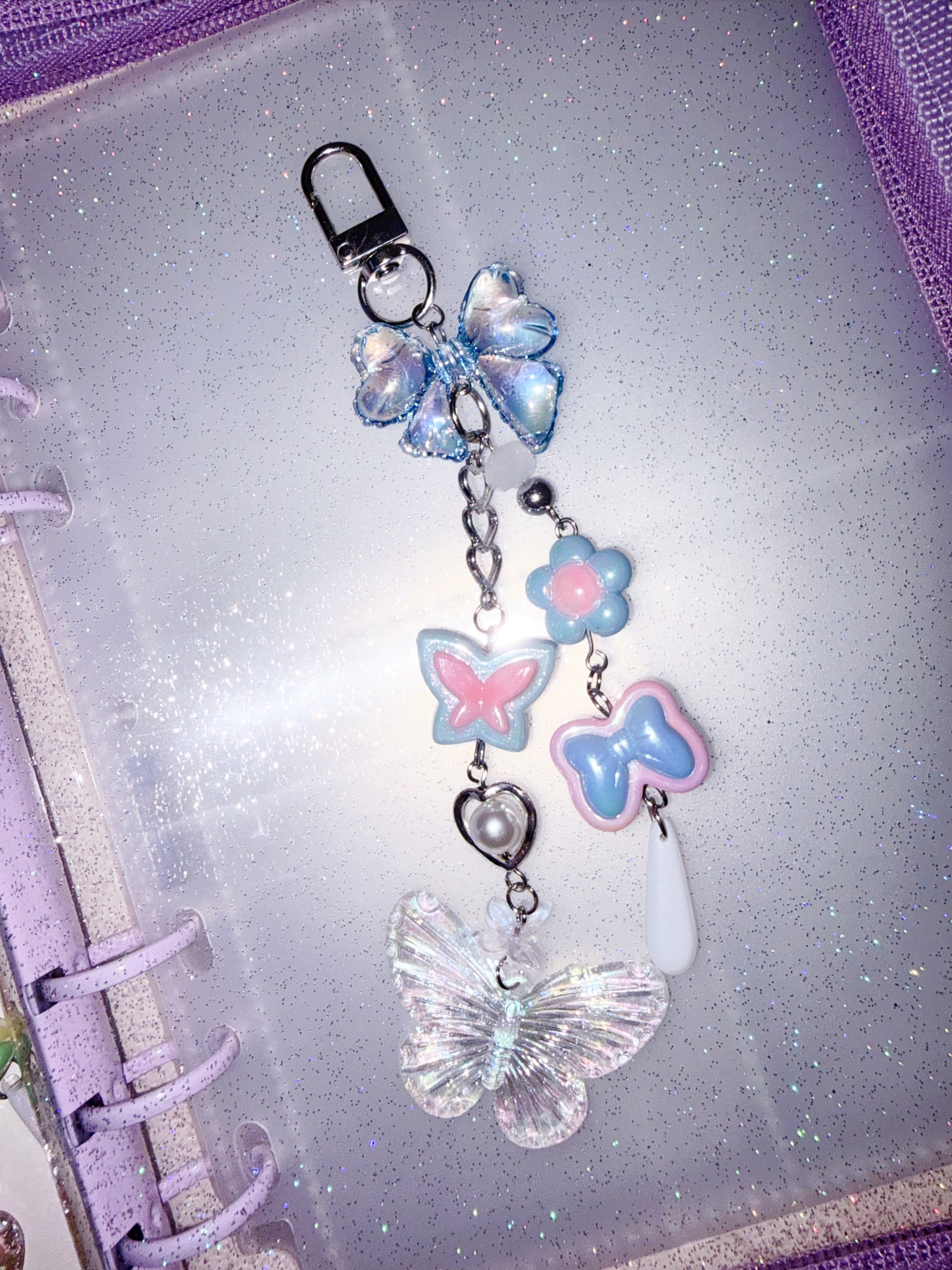 Expecto Beadronum | Vivid Butterfly Keychain