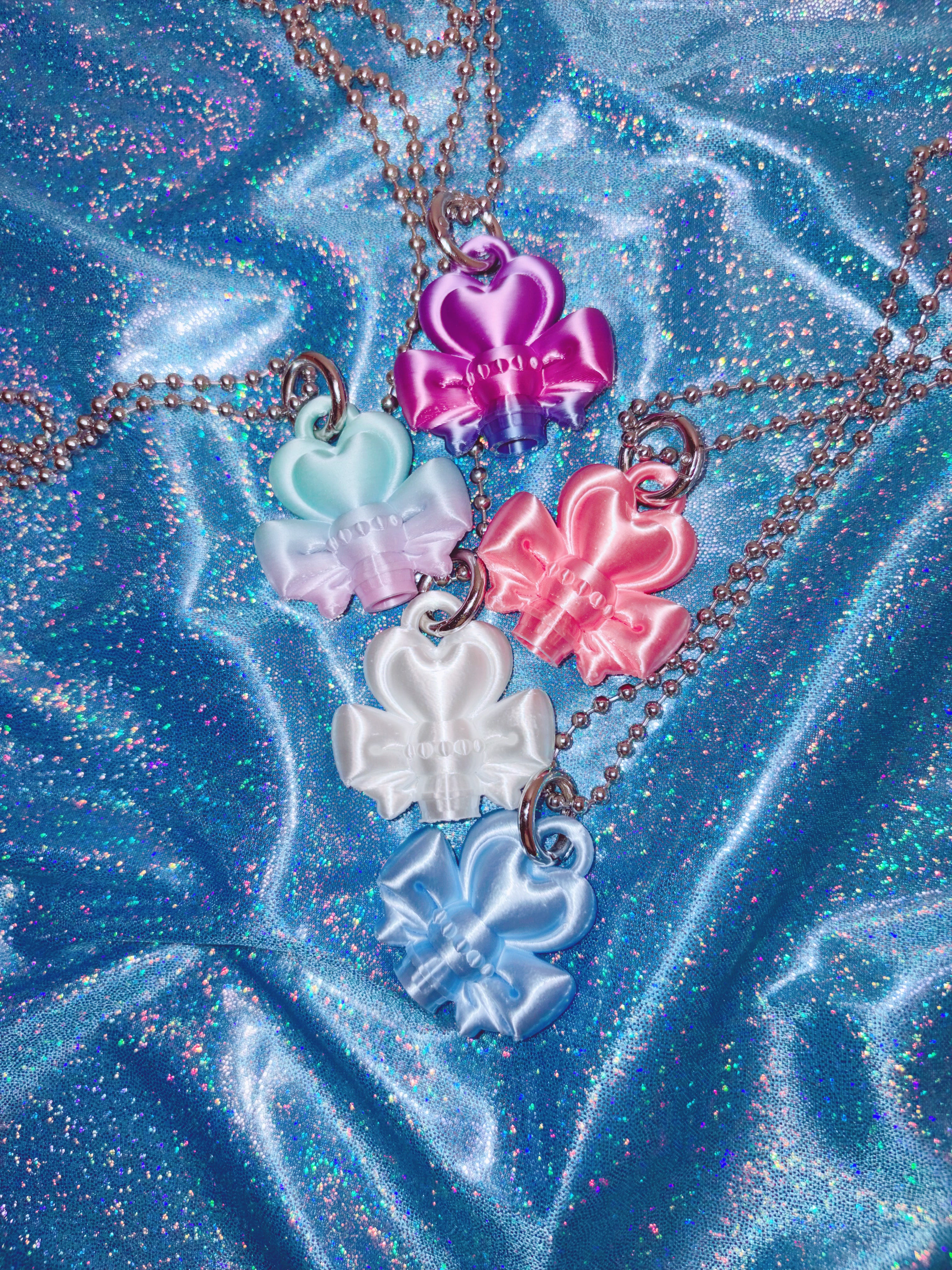 Chubby Charms Club | Magic Wand 3D-Print Mini Necklace - Green Gradient