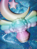 Chubby Charms Club | Magic Moon Wand 3D-Print Lip Stick Case - Rainbow