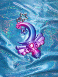 Chubby Charms Club | Magic Moon Wand 3D-Print Lip Stick Case - Purple Gradient
