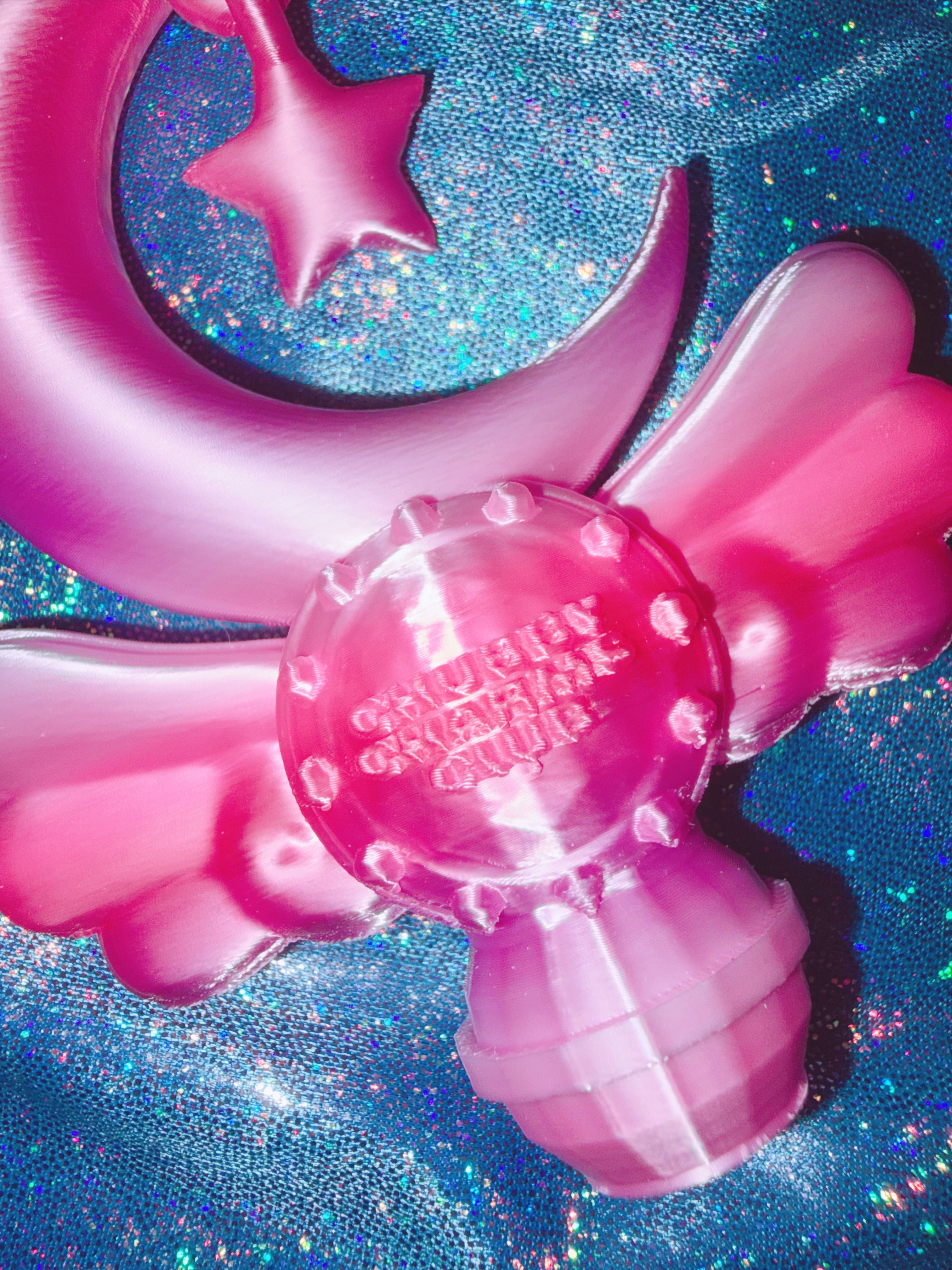 Chubby Charms Club | Magic Moon Wand 3D-Print Lip Stick Case - Pink Gradient