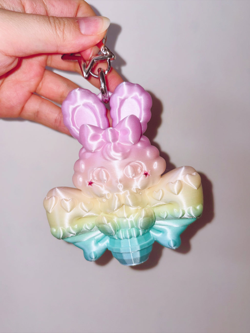 Chubby Charms Club | Magic Bunny 3D-Print Lip Stick Case - Rainbow