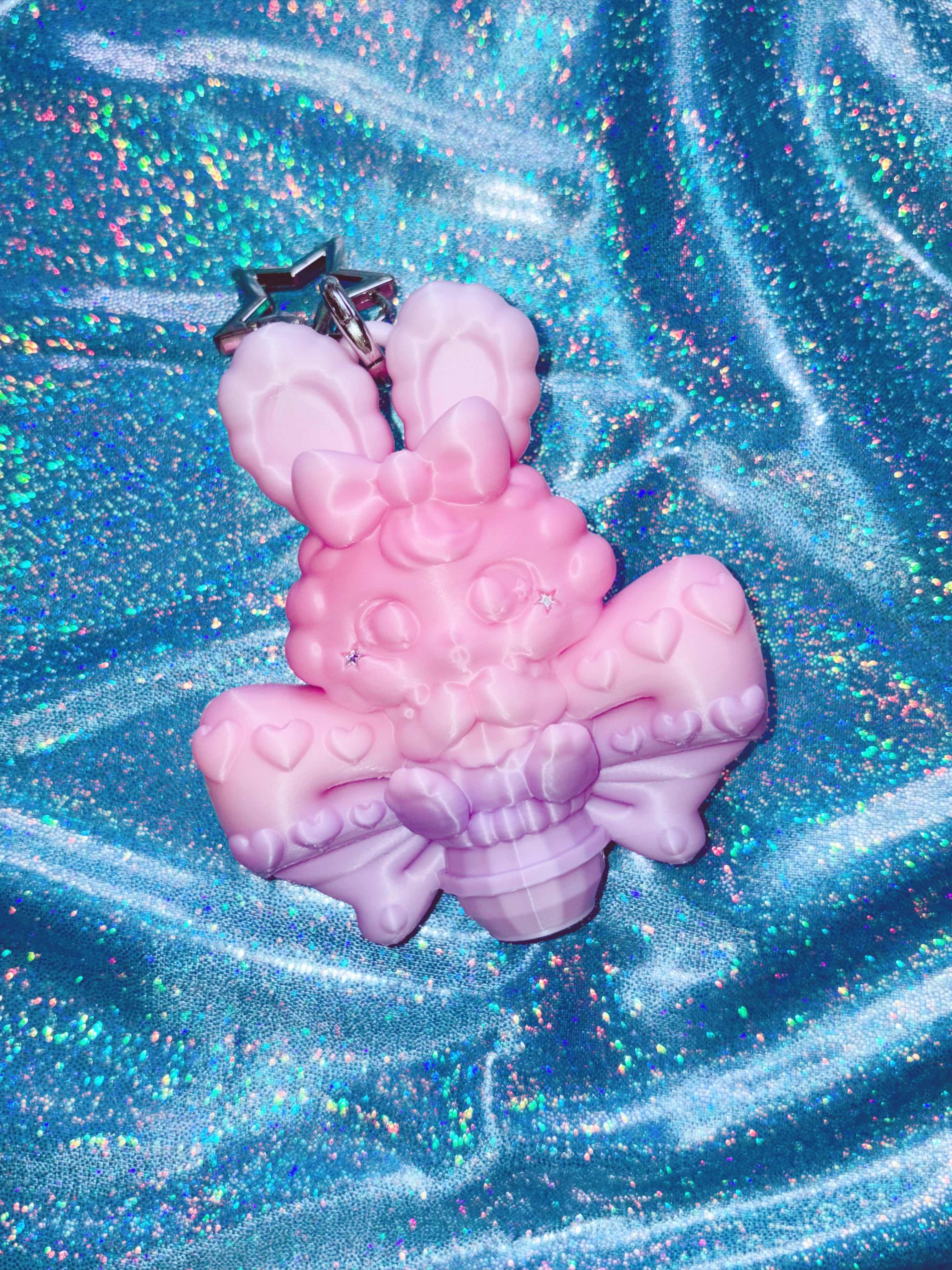 Chubby Charms Club | Magic Bunny 3D-Print Lip Stick Case - Pink Gradient