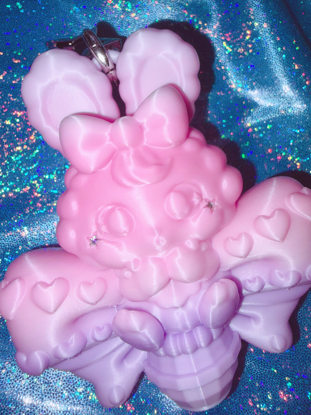 Chubby Charms Club | Magic Bunny 3D-Print Lip Stick Case - Pink Gradient
