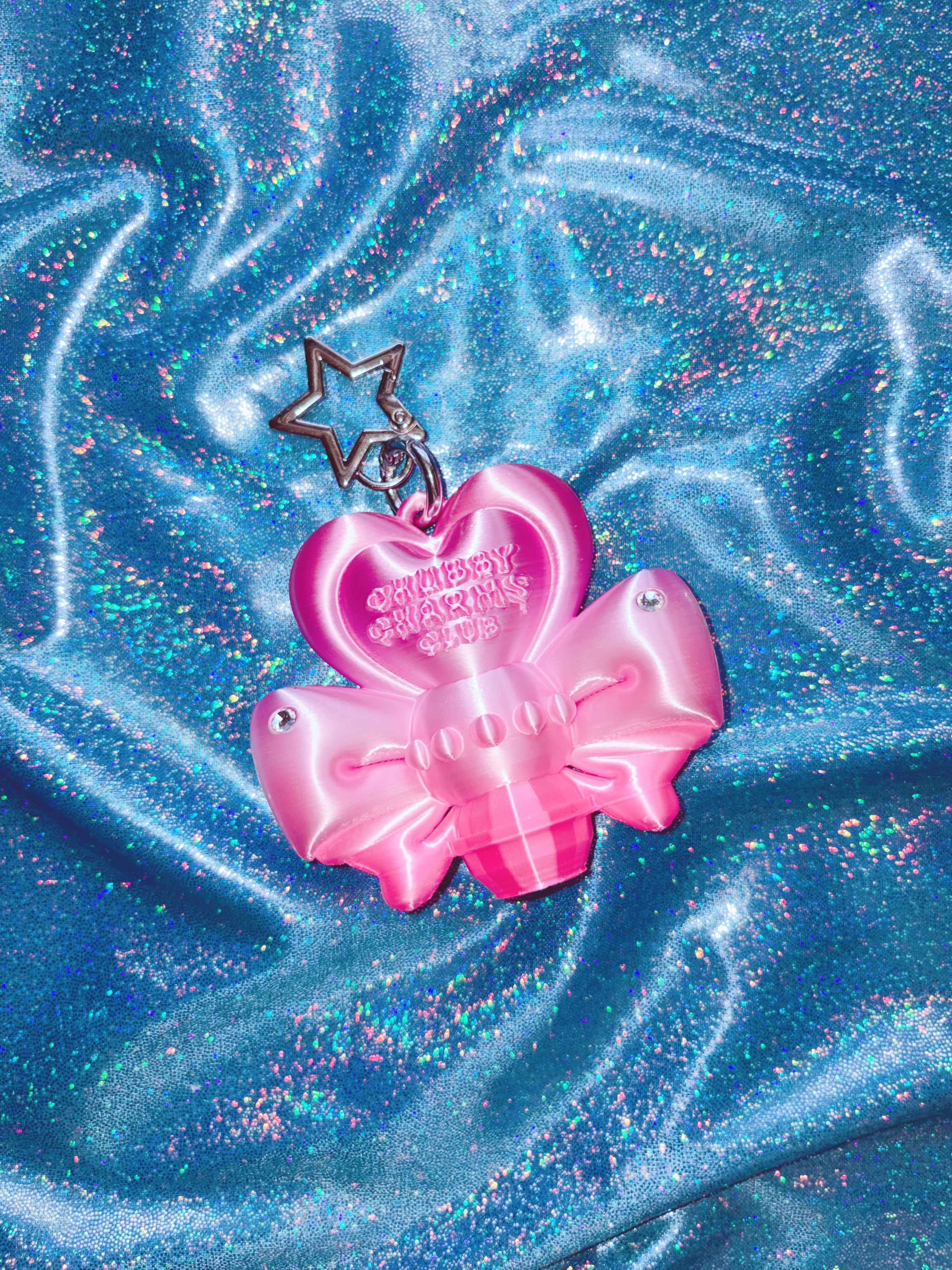 Chubby Charms Club | Magic Heart Wand 3D-Print Lip Stick Case - Pink Gradient