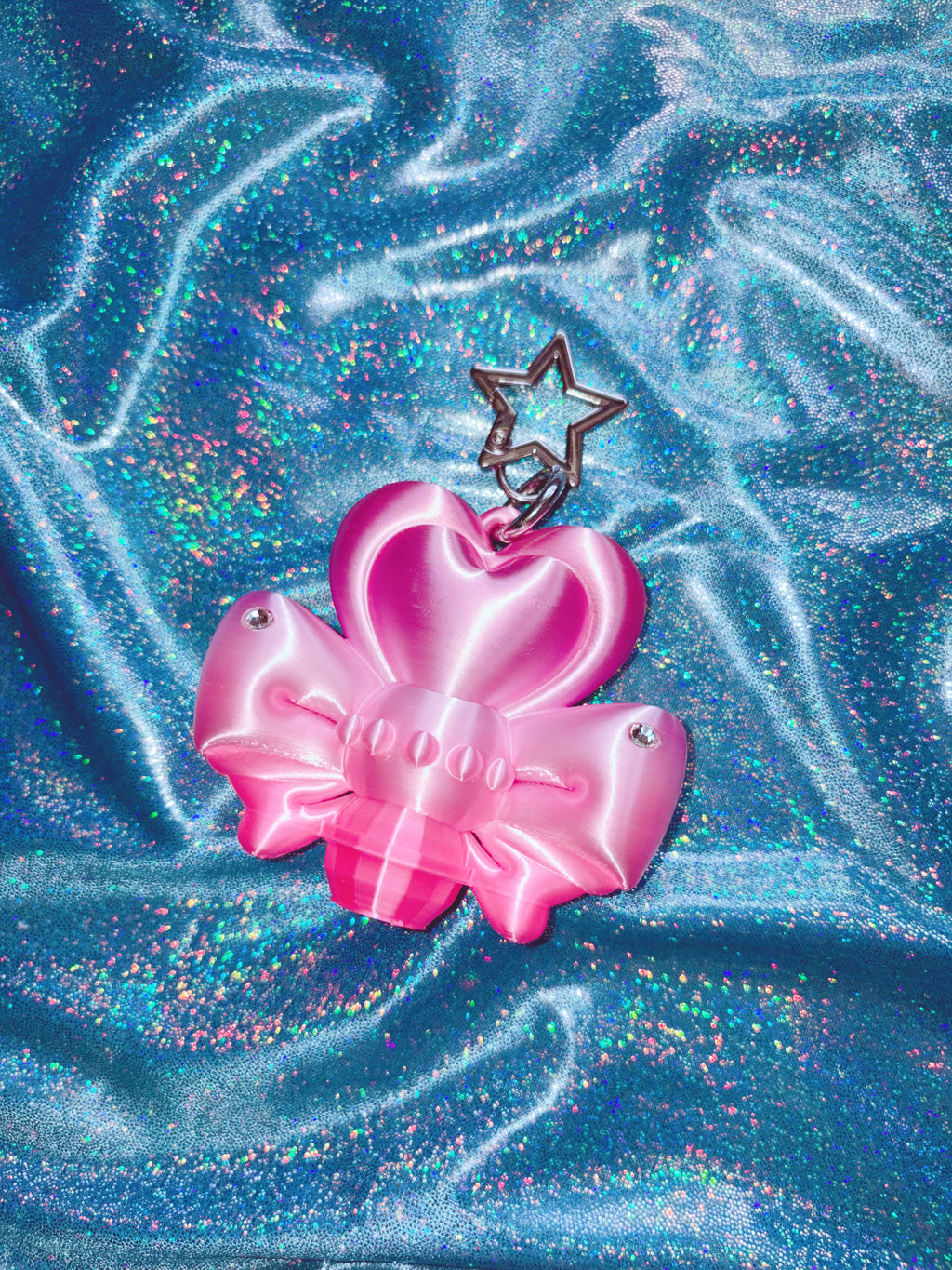 Chubby Charms Club | Magic Heart Wand 3D-Print Lip Stick Case - Pink Gradient