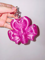 Chubby Charms Club | Magic Heart Wand 3D-Print Lip Stick Case - Clear Pink
