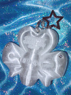 Chubby Charms Club | Magic Heart Wand 3D-Print Lip Stick Case - Clear White