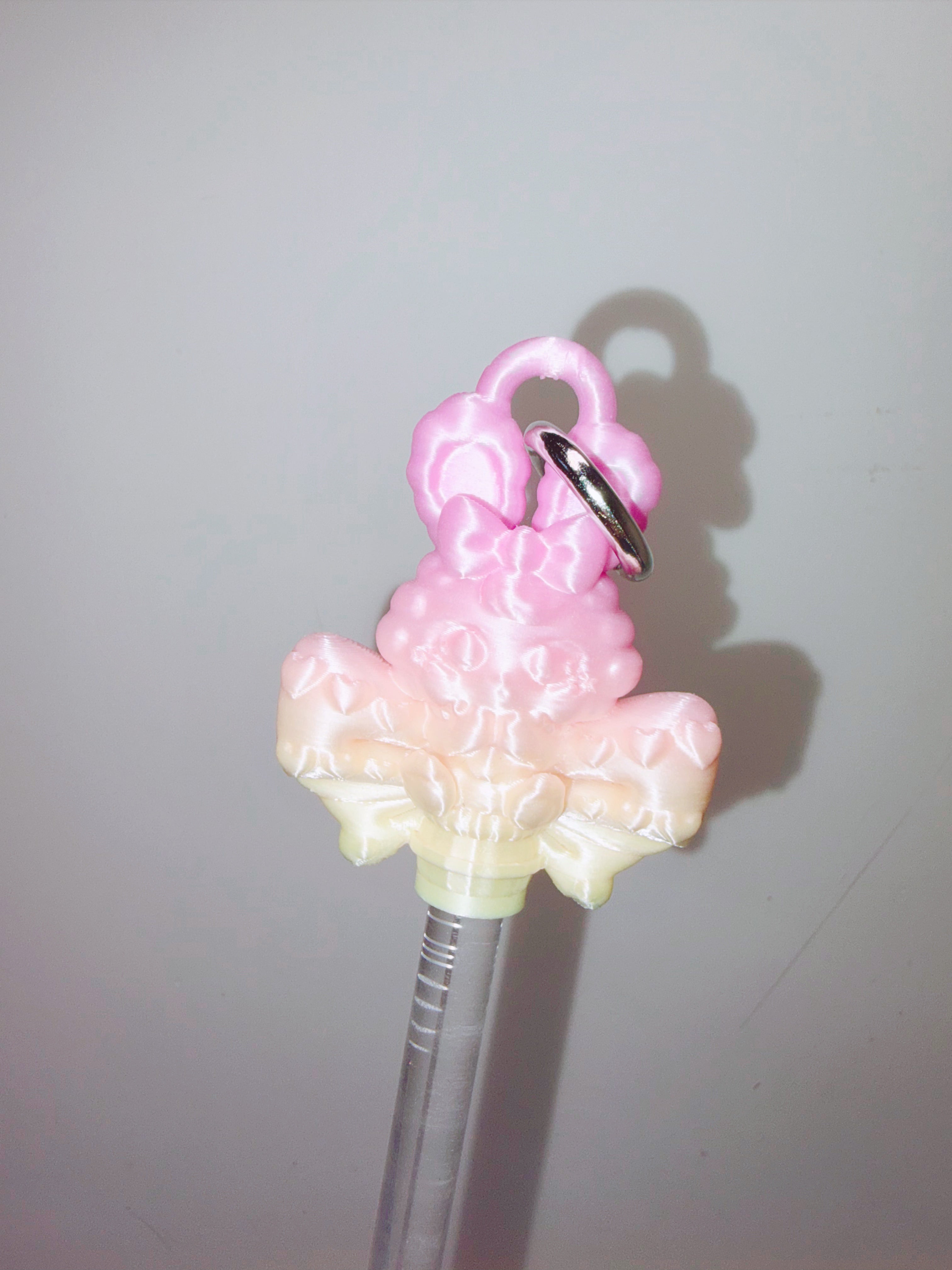 Chubby Charms Club | Magic Bunny 3D-Print Mini Necklace - White
