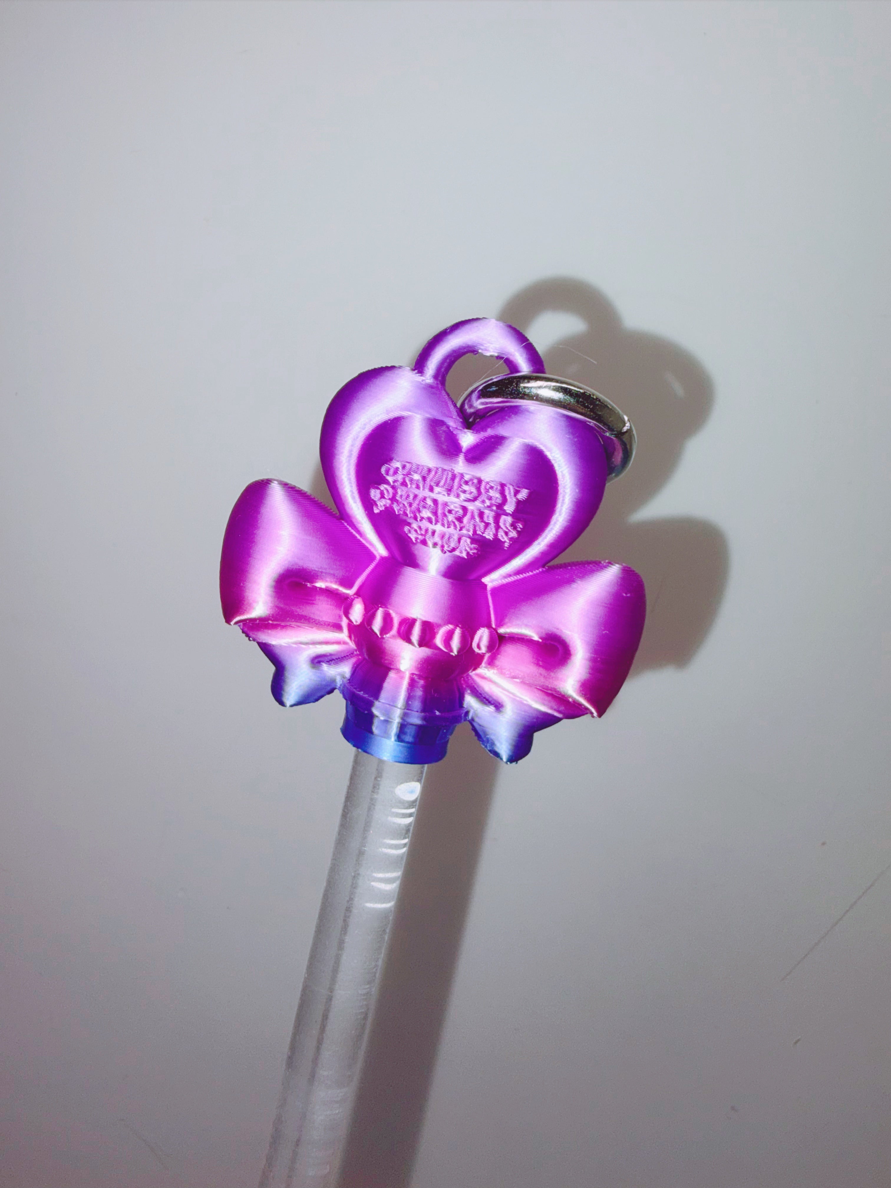 Chubby Charms Club | Magic Wand 3D-Print Mini Necklace - Pink Gradient