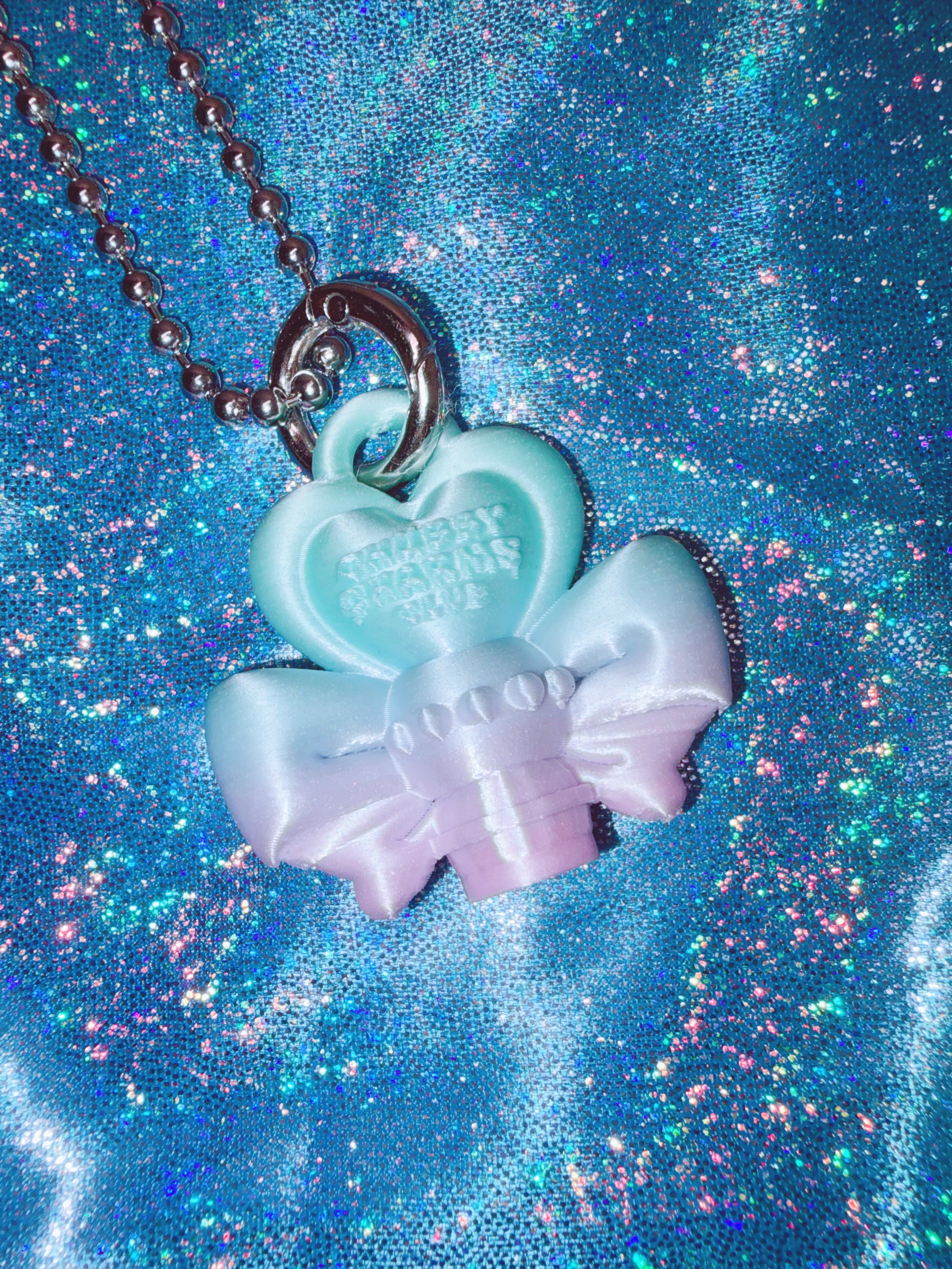 Chubby Charms Club | Magic Wand 3D-Print Mini Necklace - Green Gradient