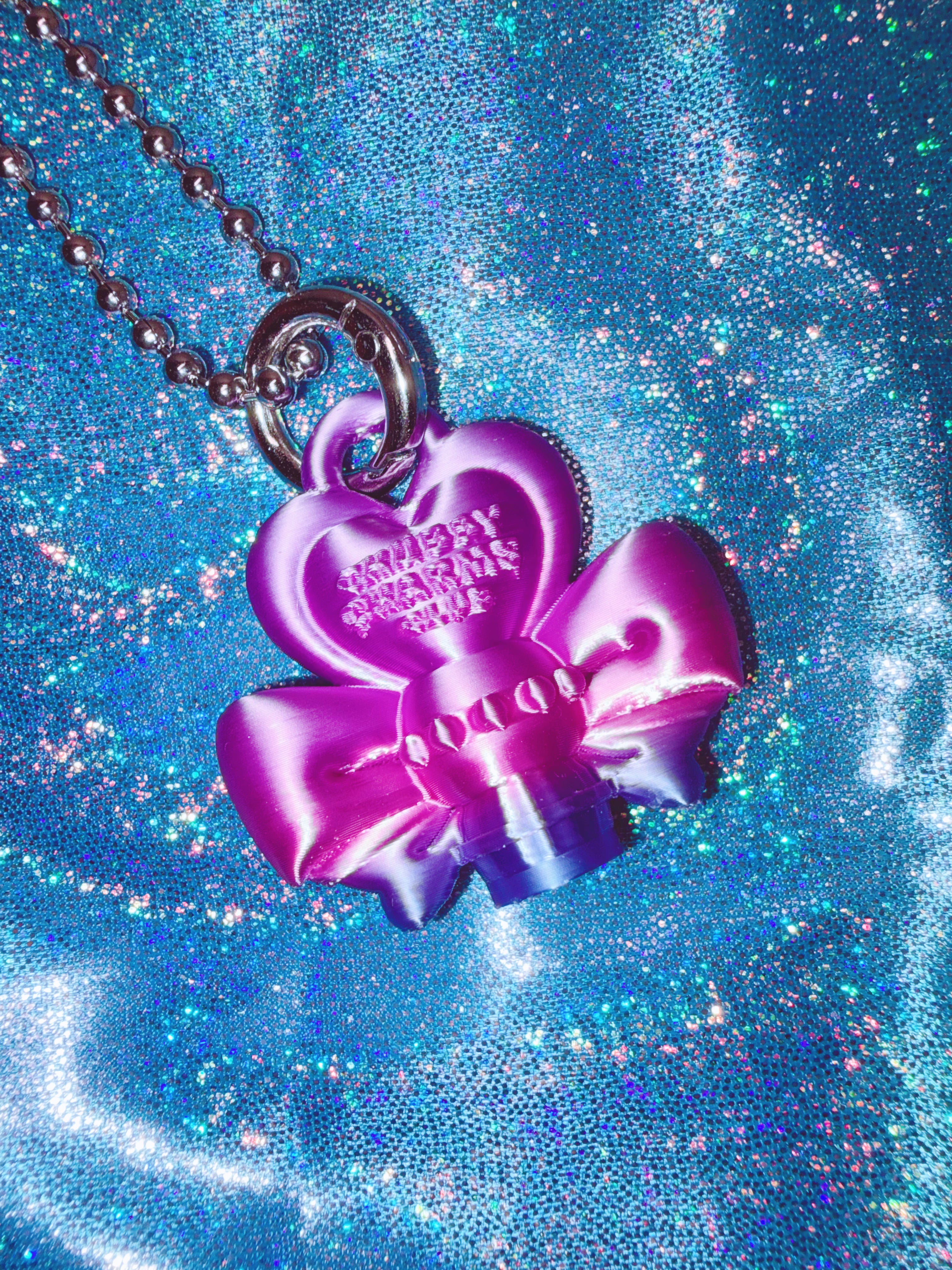 Chubby Charms Club | Magic Wand 3D-Print Mini Necklace - Pink Gradient
