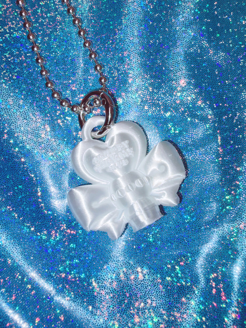 Chubby Charms Club | Magic Wand 3D-Print Mini Necklace - White