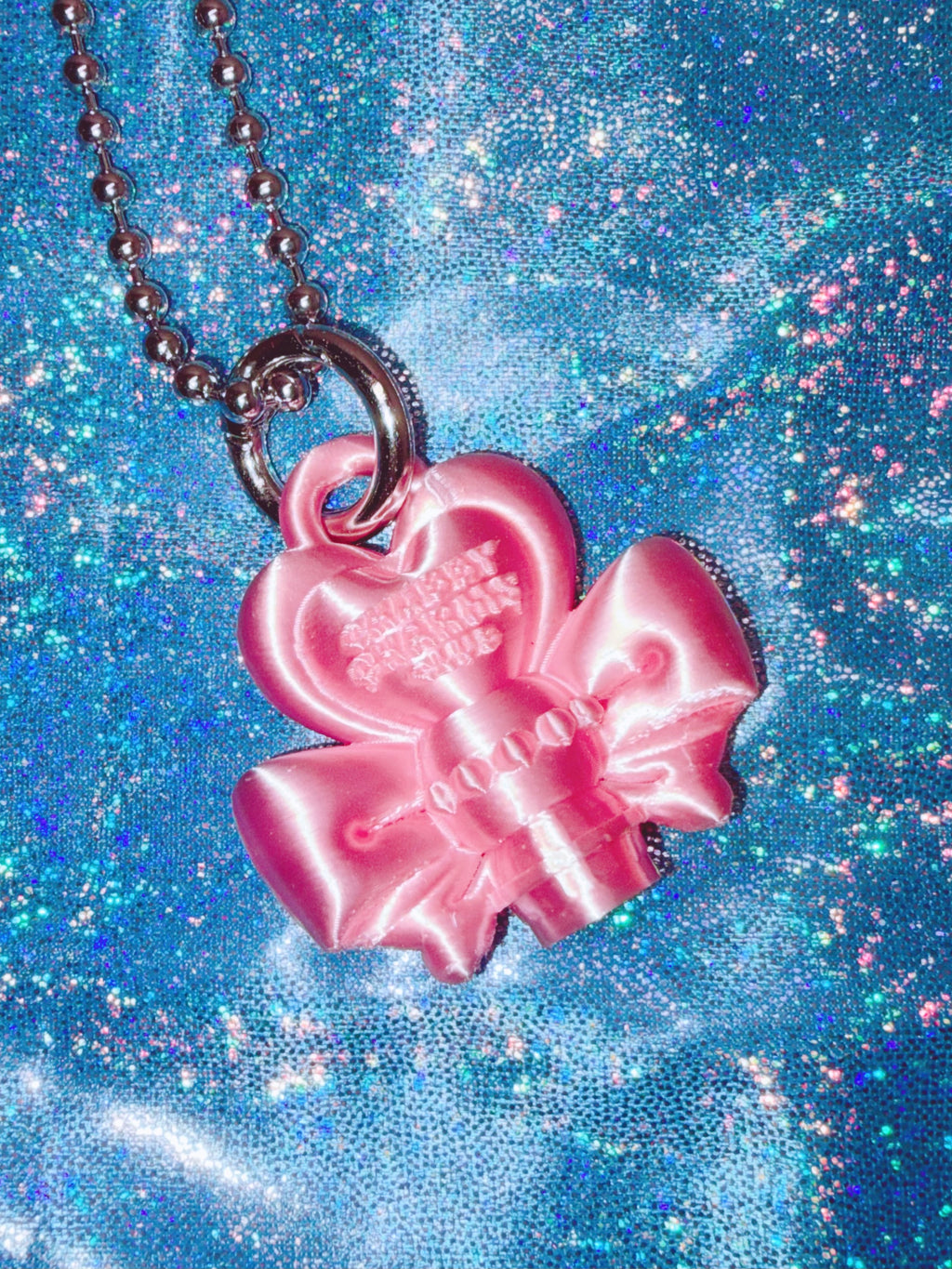 Chubby Charms Club | Magic Wand 3D-Print Mini Necklace - Pink