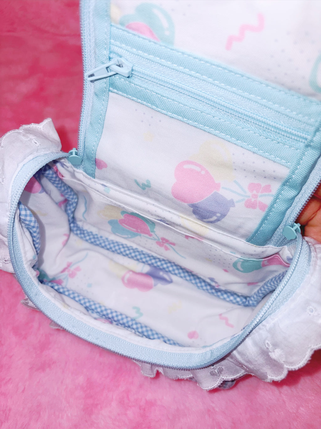 baby31 | Double Fostener Pouch (Blue Bear)