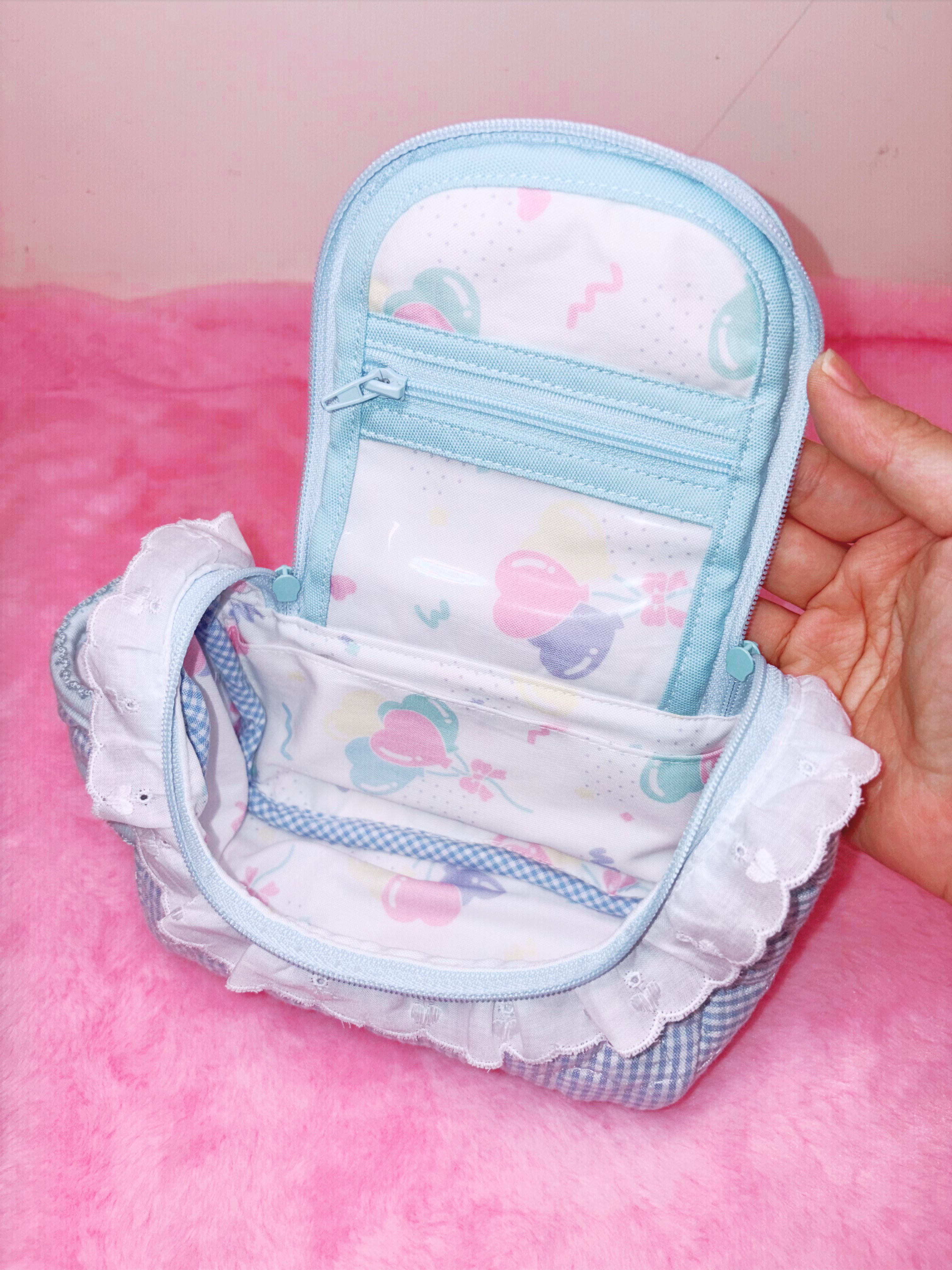 baby31 | Double Fostener Pouch (Blue Bear)