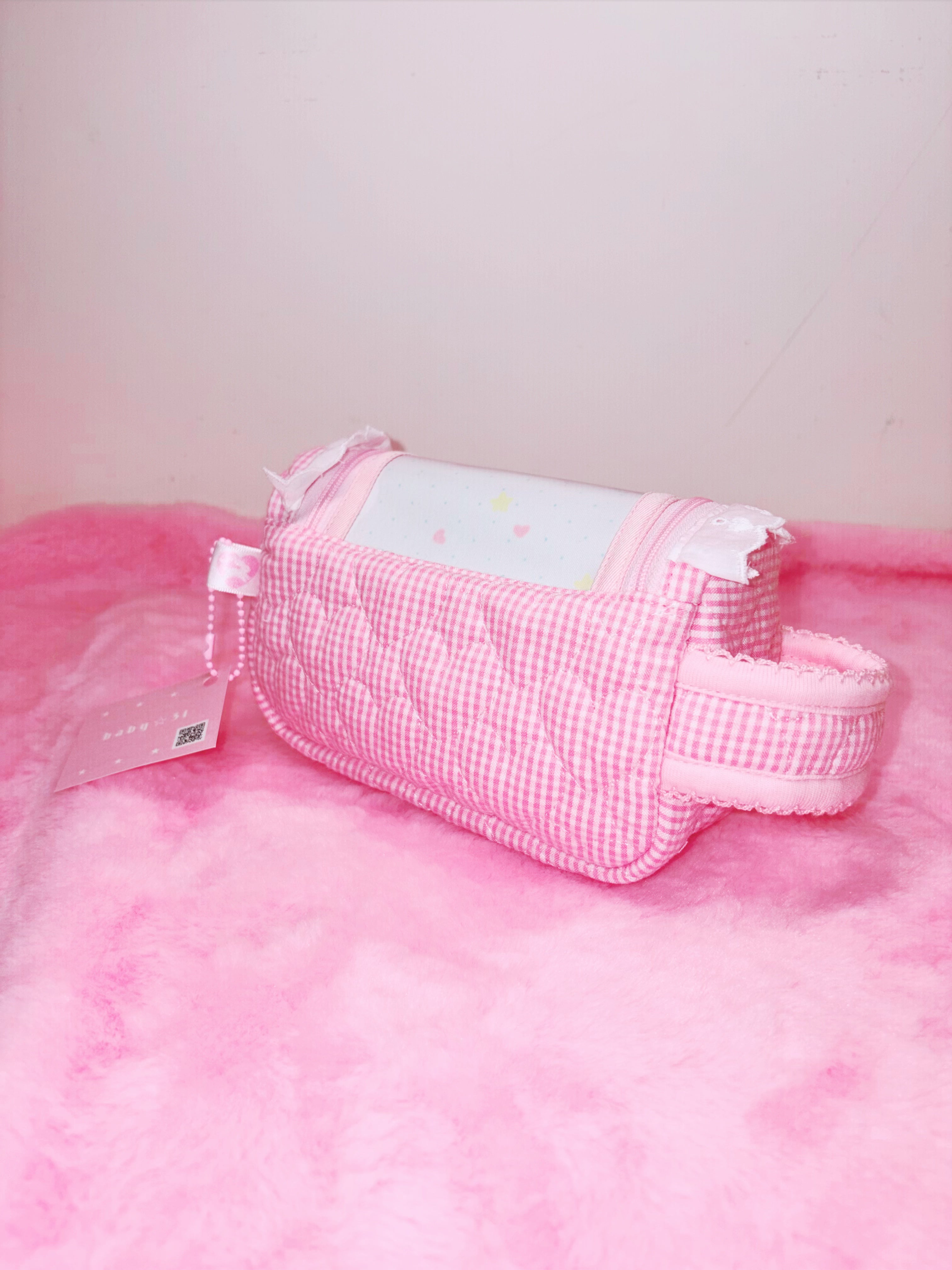 baby31 | Double Fostener Pouch (Pink Rabbit A)